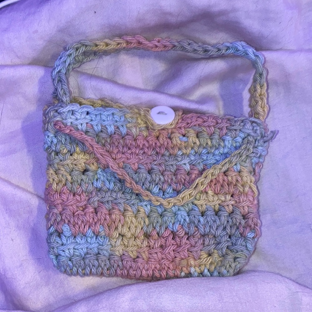 Crochet mini purse